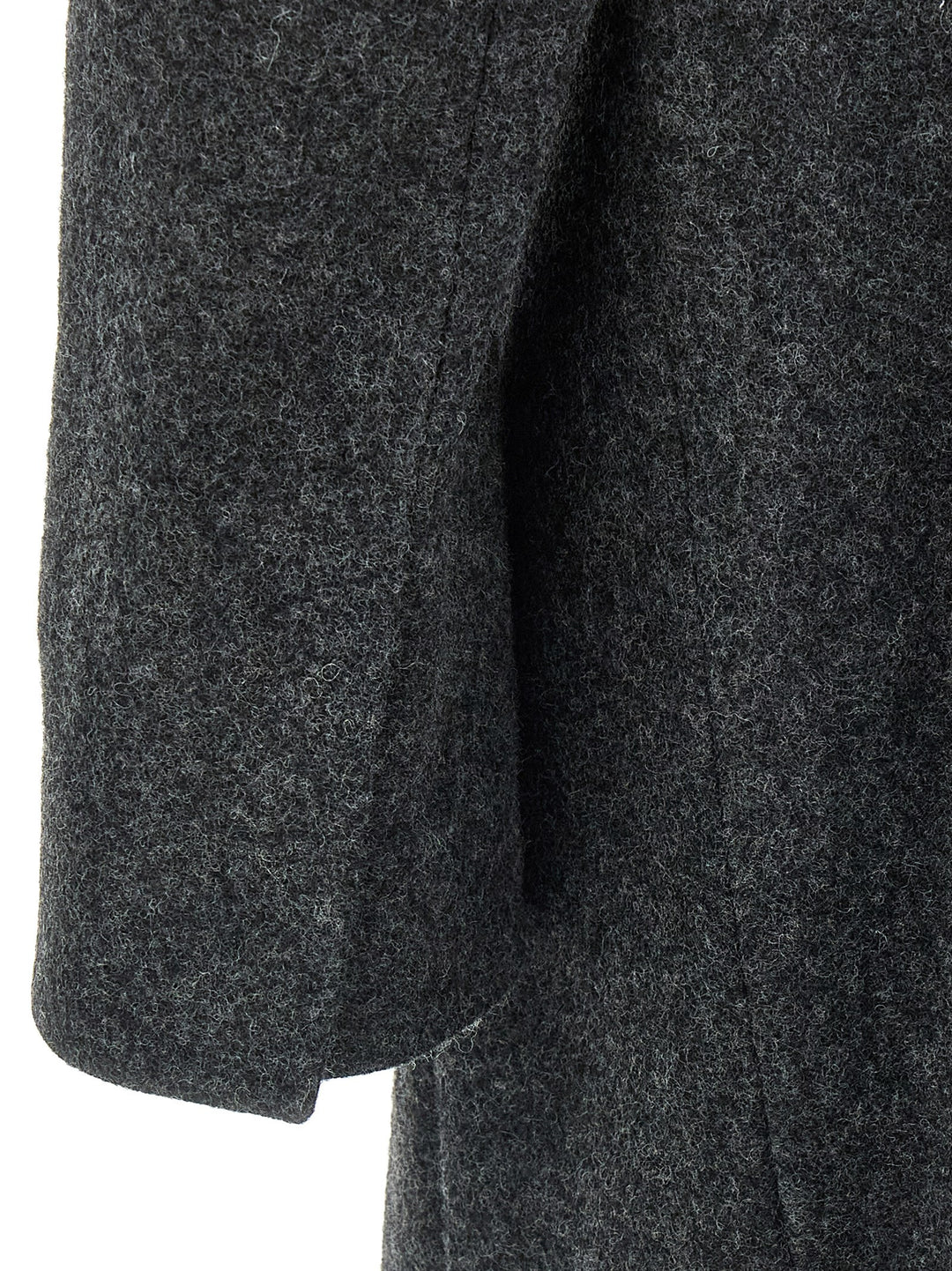 Prada Gray Virgin Wool Coat