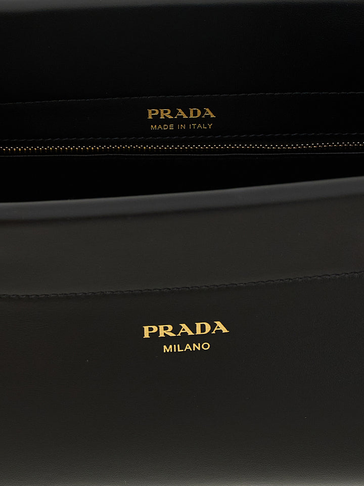 Prada Black Calfskin Shoulder Bag
