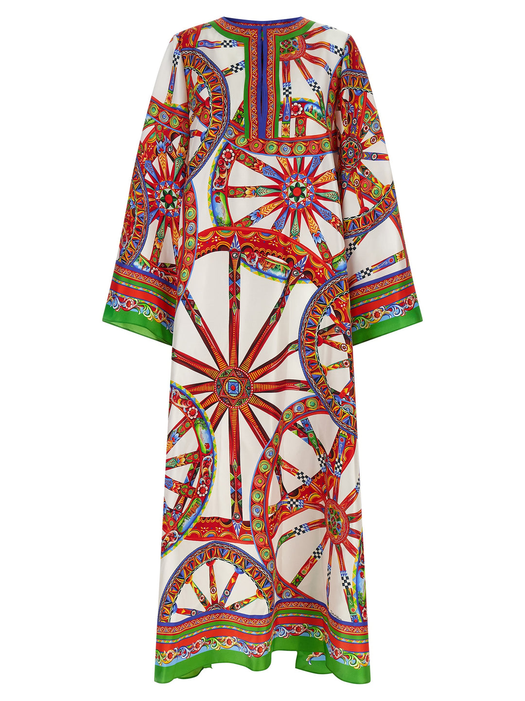 Dolce &amp; Gabbana Multicolor Silk Long Dress