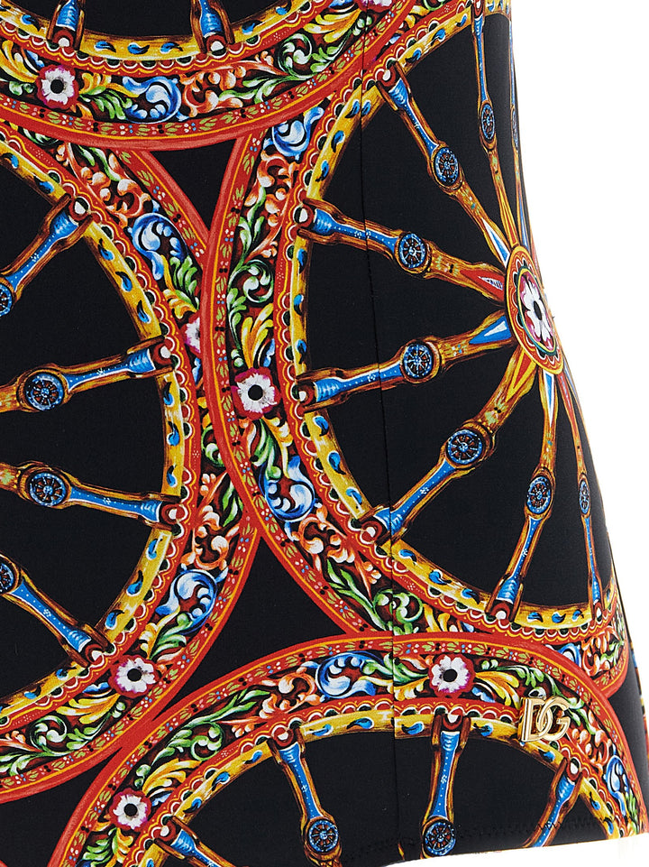 Dolce &amp; Gabbana Multicolor Polyamide One-Piece Swimsuit