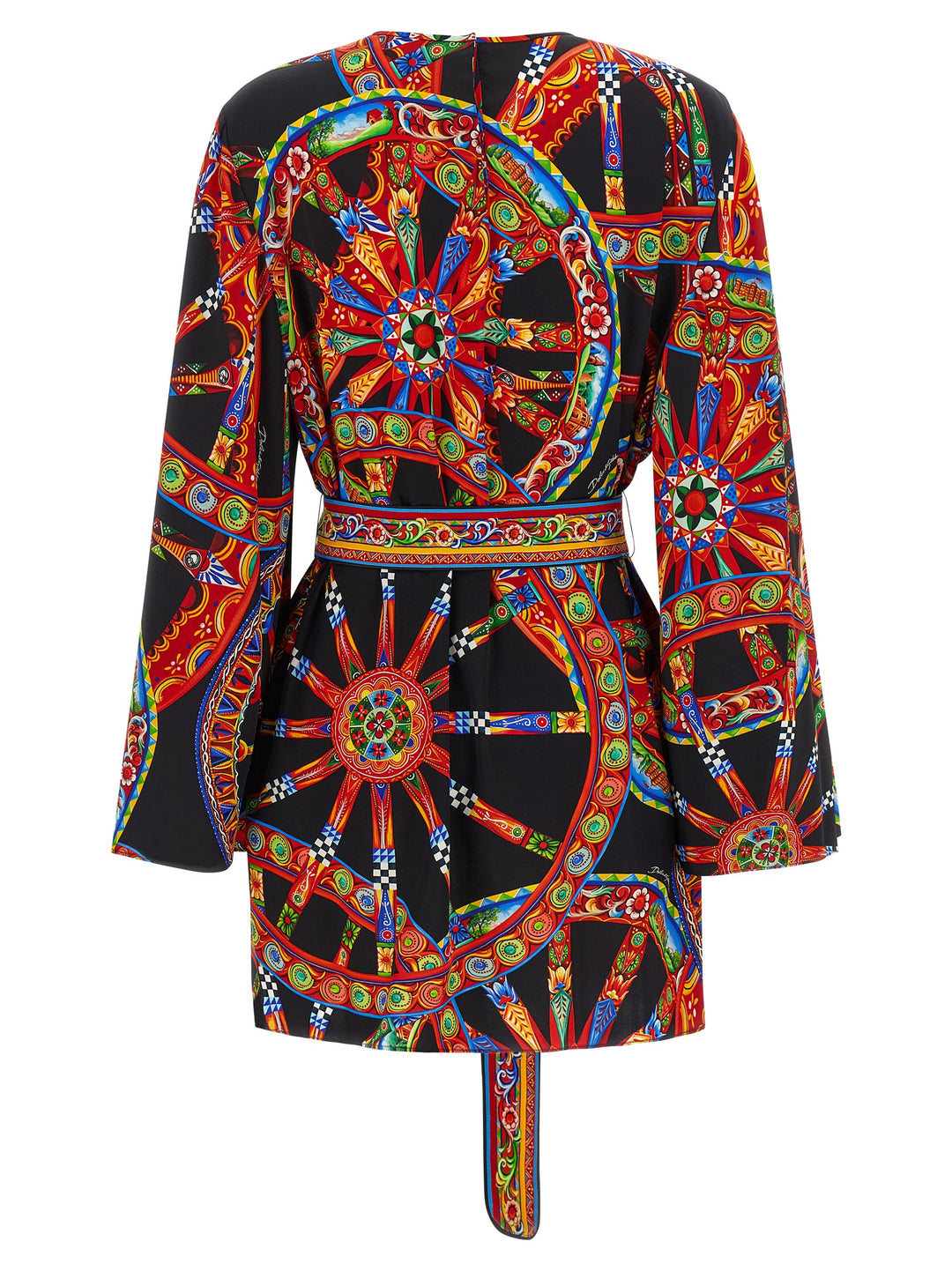Dolce &amp; Gabbana Multicolor Silk Short Dress