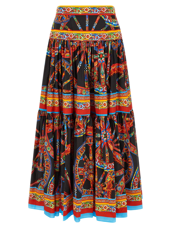 Dolce &amp; Gabbana Multicolor Cotton Mini Skirt
