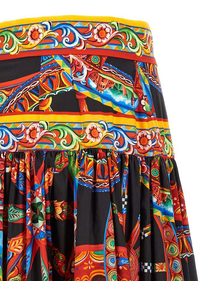 Dolce &amp; Gabbana Multicolor Cotton Mini Skirt