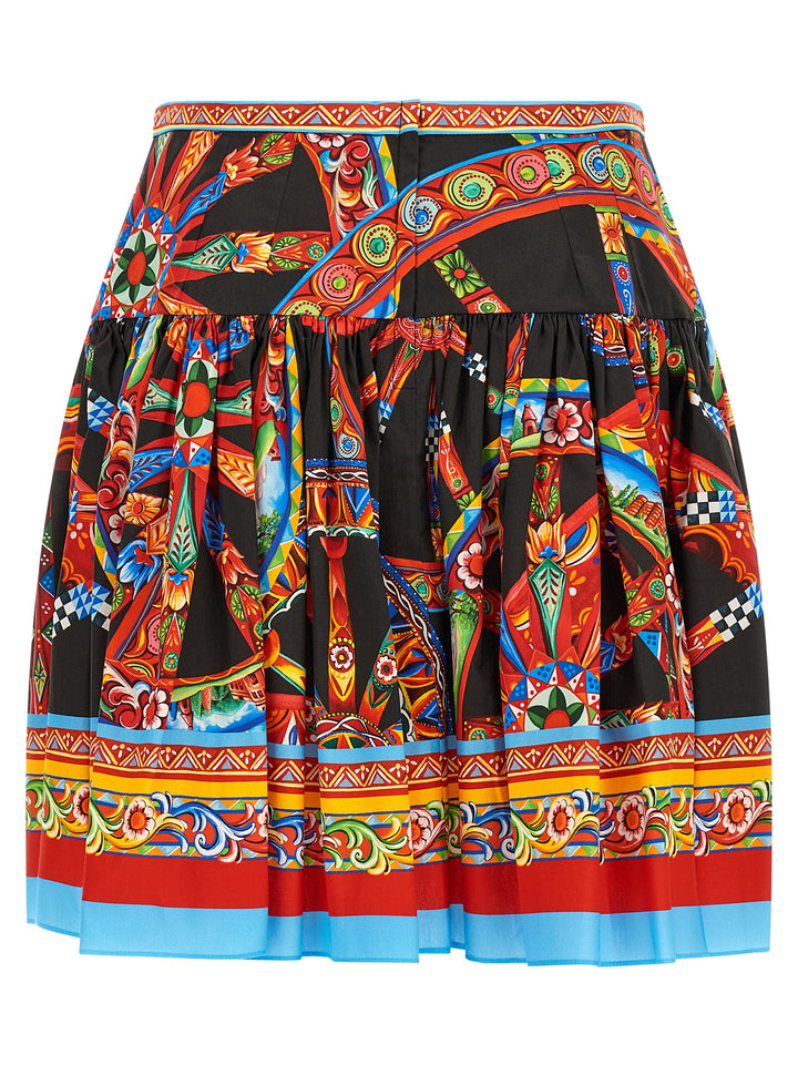 Dolce &amp; Gabbana Multicolor Cotton Long Skirt