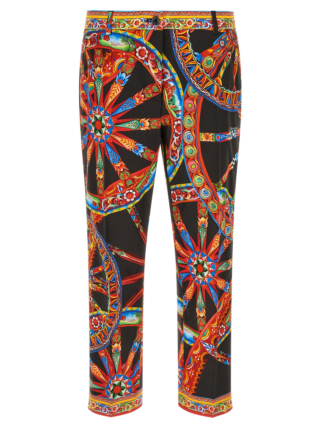 Dolce &amp; Gabbana Multicolor Cotton Casual Pants