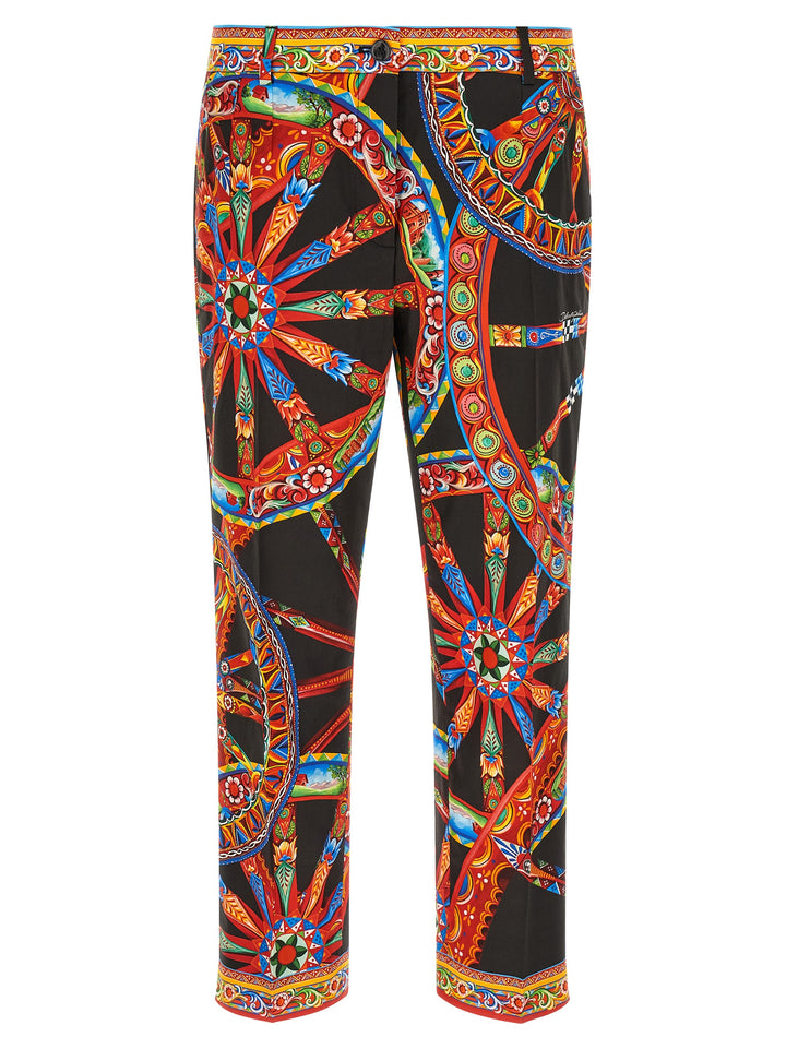 Dolce &amp; Gabbana Multicolor Cotton Casual Pants