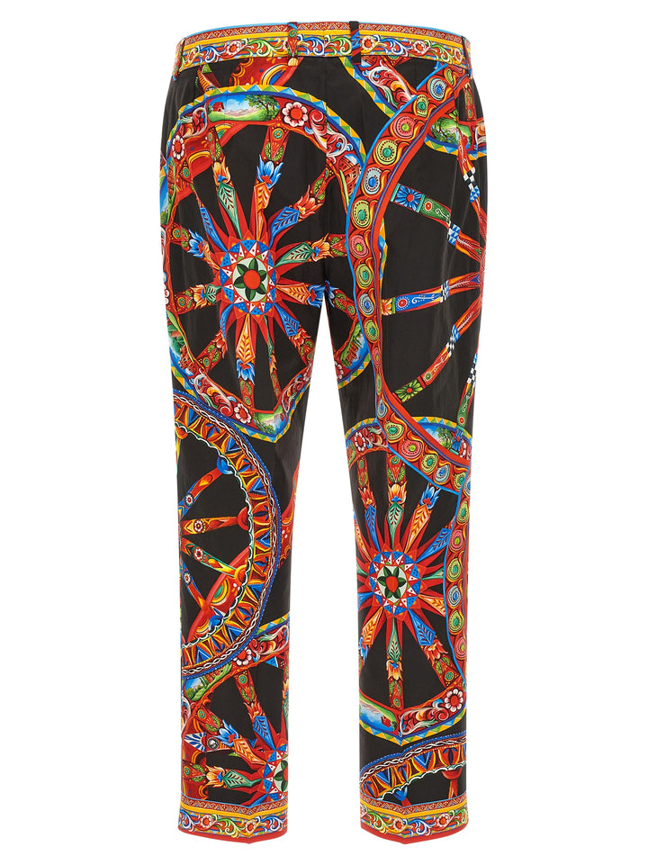 Dolce &amp; Gabbana Multicolor Cotton Casual Pants