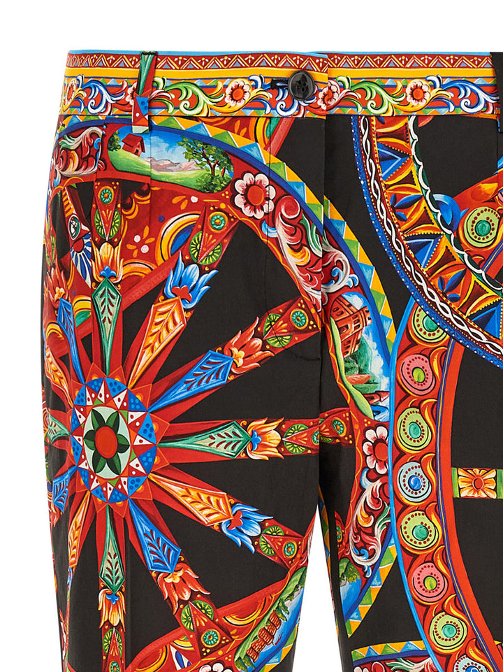 Dolce &amp; Gabbana Multicolor Cotton Casual Pants