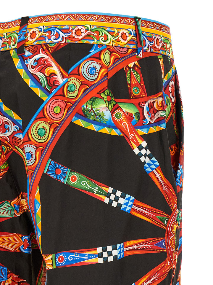 Dolce &amp; Gabbana Multicolor Cotton Casual Pants