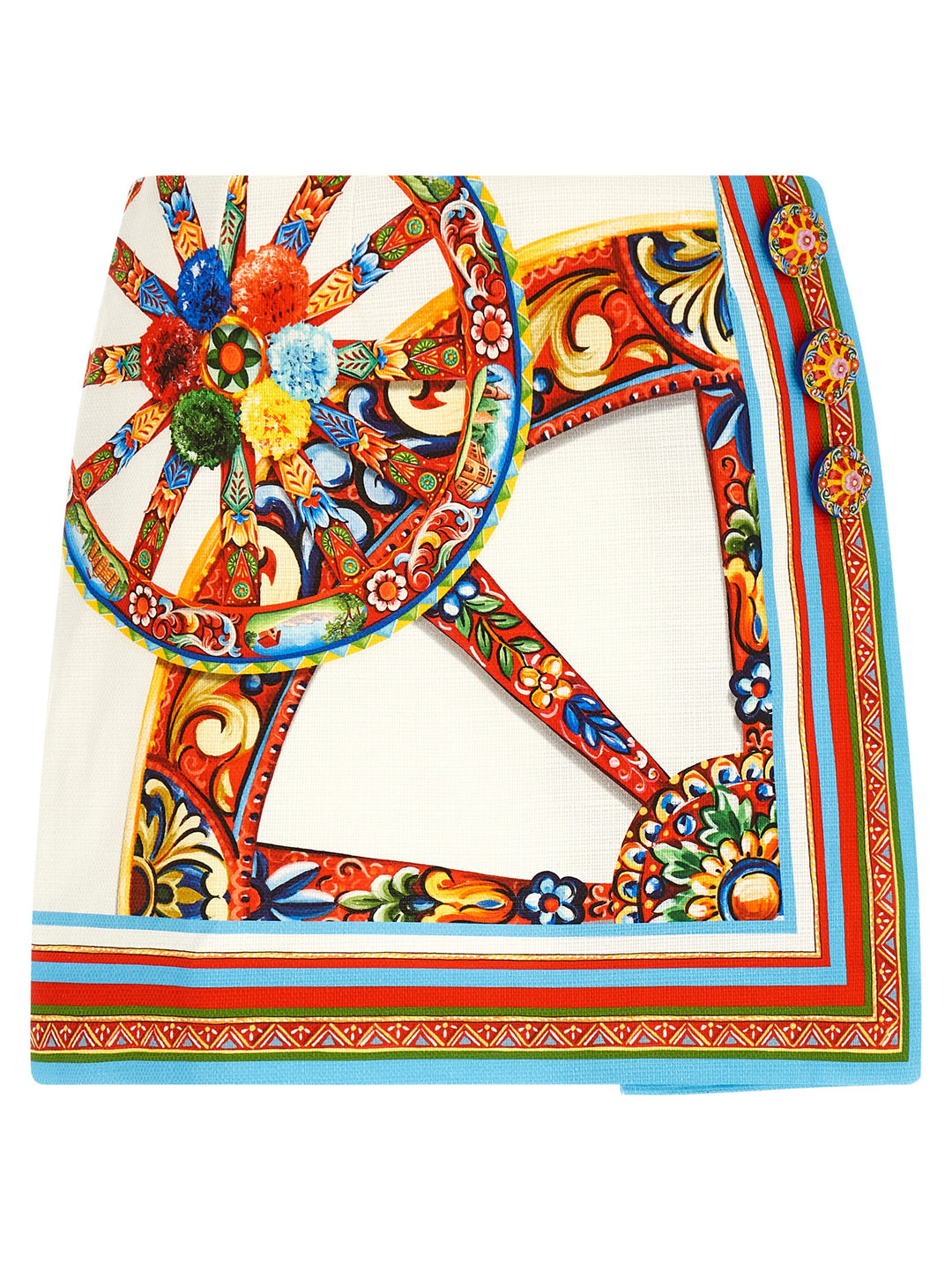 Dolce &amp; Gabbana Multicolor Cotton Long Skirt