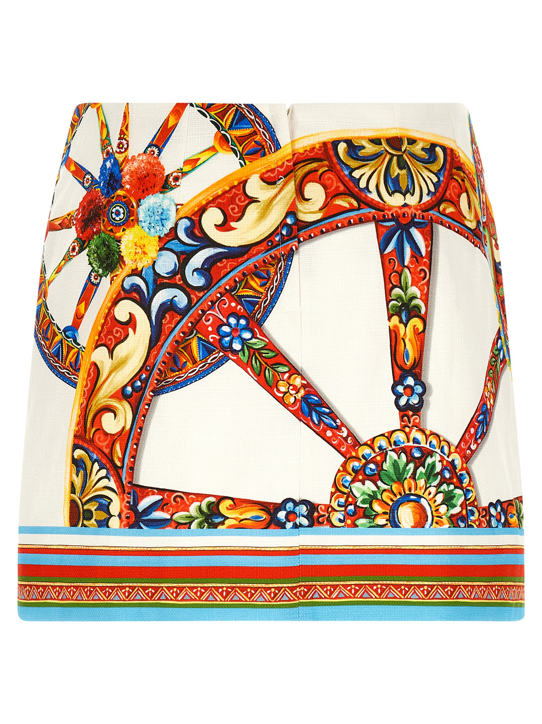 Dolce &amp; Gabbana Multicolor Cotton Long Skirt