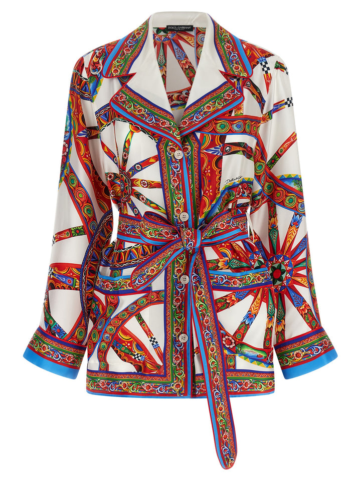 Dolce &amp; Gabbana Multicolor Silk Blouse