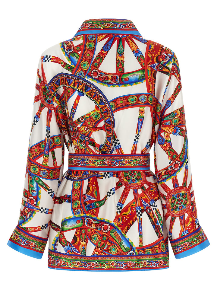 Dolce &amp; Gabbana Multicolor Silk Blouse