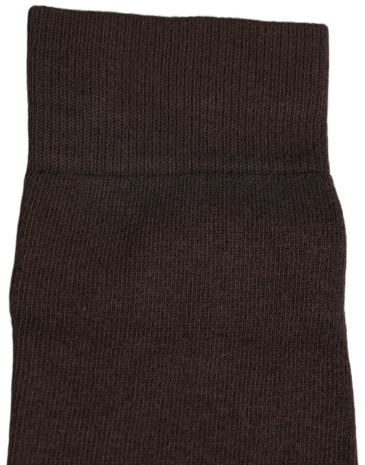 Dolce &amp; Gabbana Dark Brown Cotton Over The Calf Accessory Socks