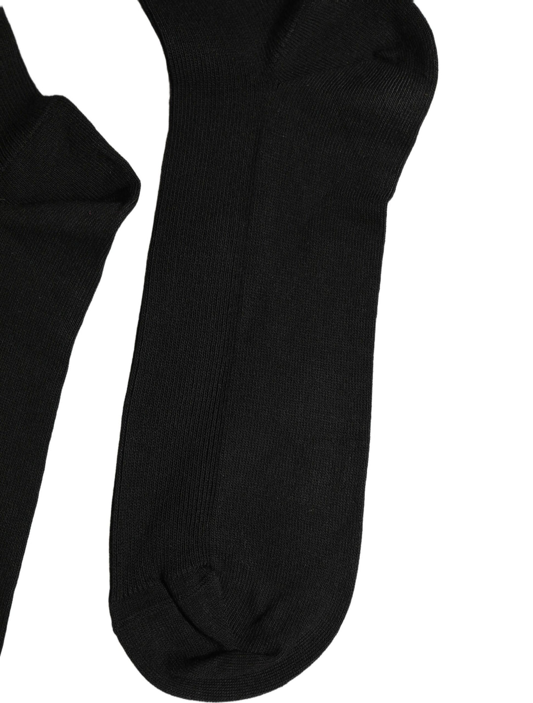 Dolce &amp; Gabbana Black Cotton Ribbed Logo Over The Calf Women Socks
