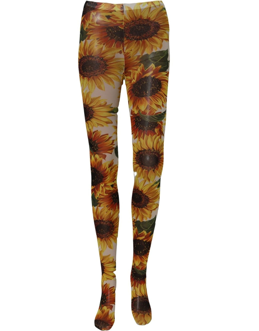 Dolce &amp; Gabbana Multicolor Floral Nylon Tights Stockings Socks