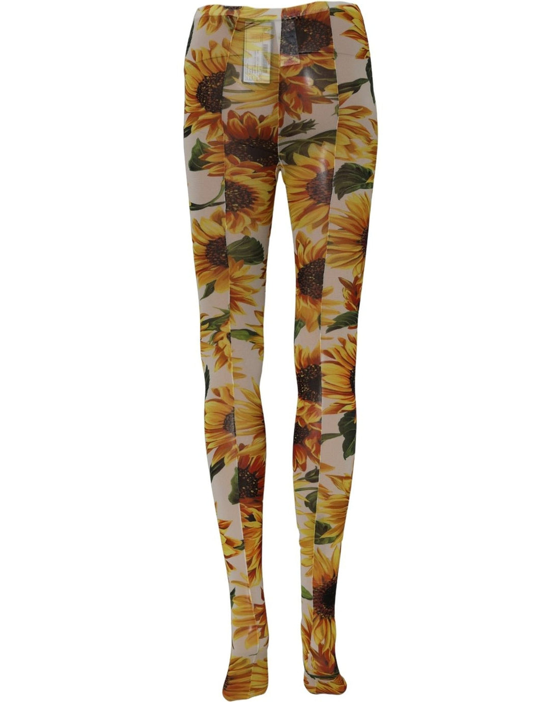 Dolce &amp; Gabbana Multicolor Floral Nylon Tights Stockings Socks