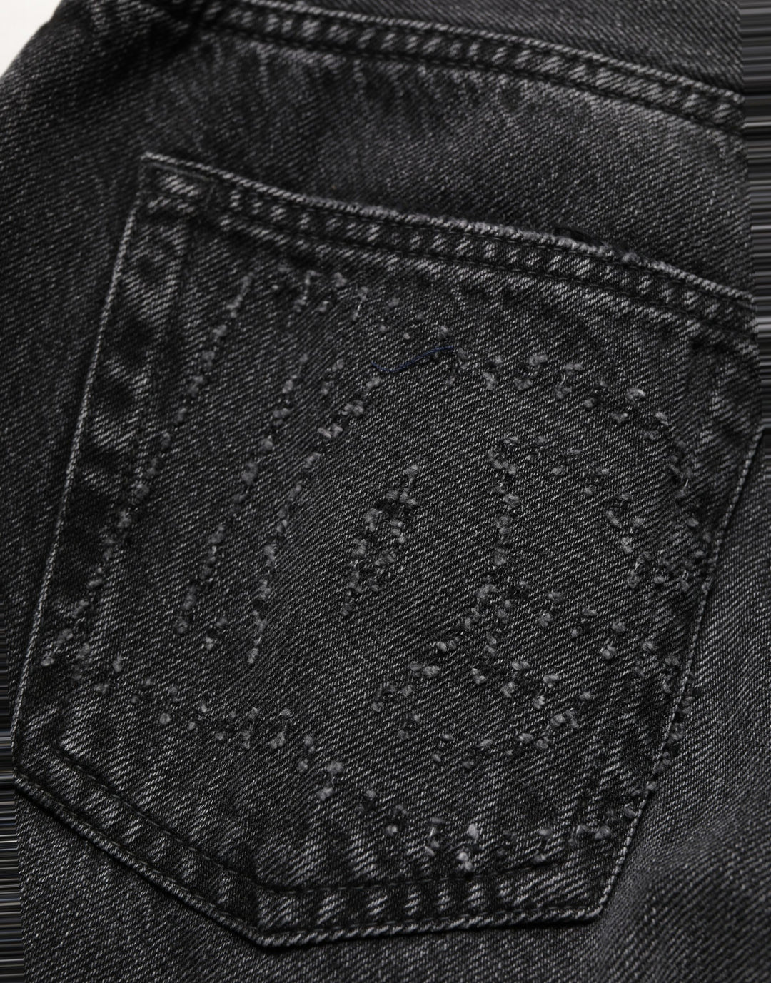 Dolce &amp; Gabbana Dark Gray Cotton WideLeg Oversize Denim Jeans