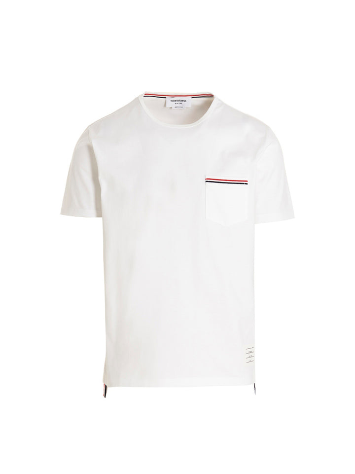 Thom Browne White Cotton T-Shirt