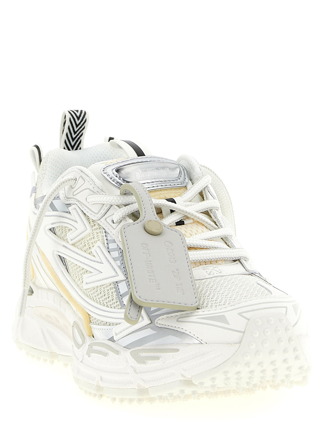 Off-White White Polyethylene Athletic Sneakers