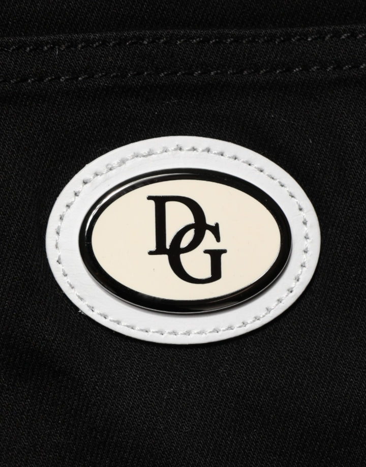 Dolce &amp; Gabbana Black Cotton Stretch Skinny Denim Trouser Jeans