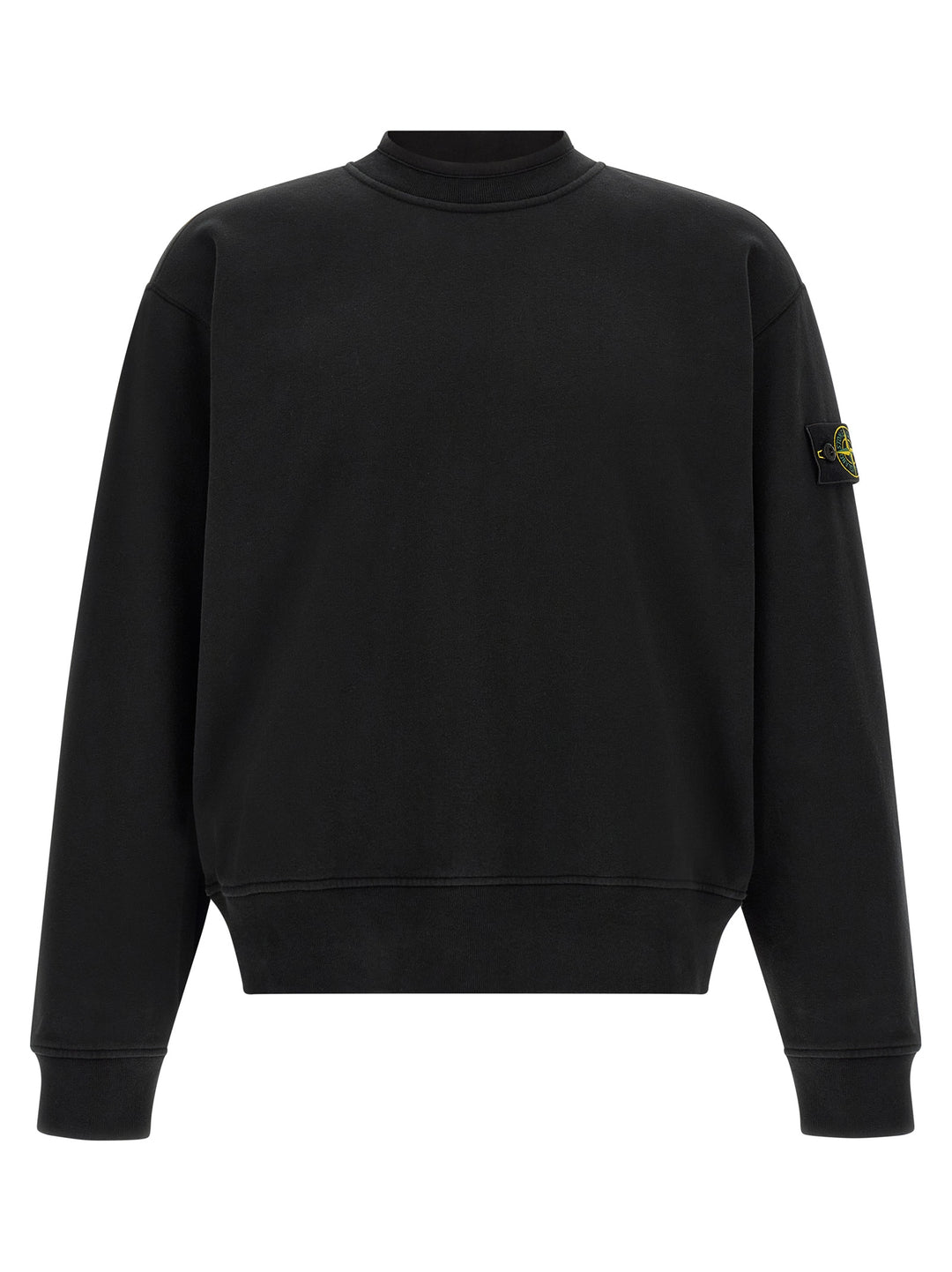 Stone Island Black Cotton Sweatshirt