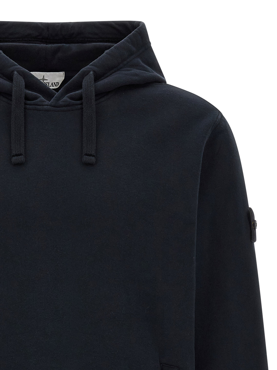 Stone Island Blue Cotton Sweatshirt