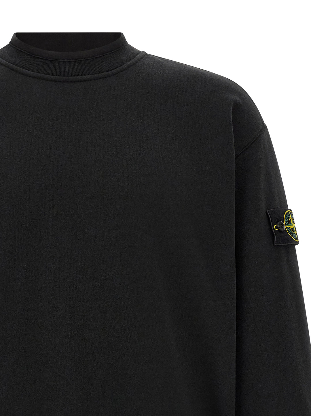 Stone Island Black Cotton Sweatshirt