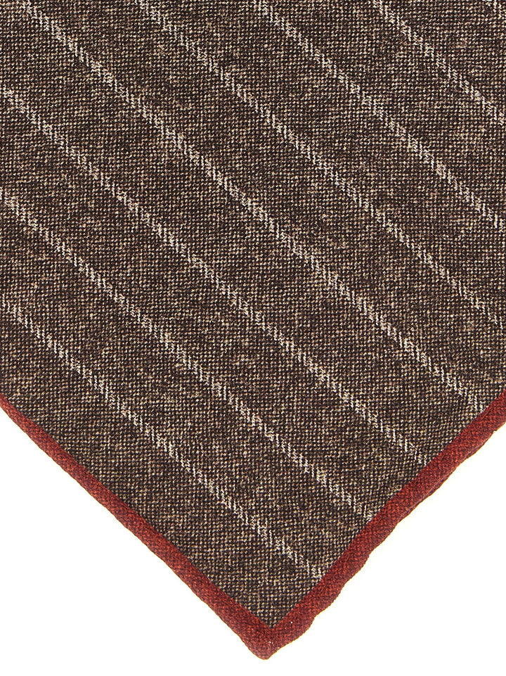 Brunello Cucinelli Brown Silk Scarf