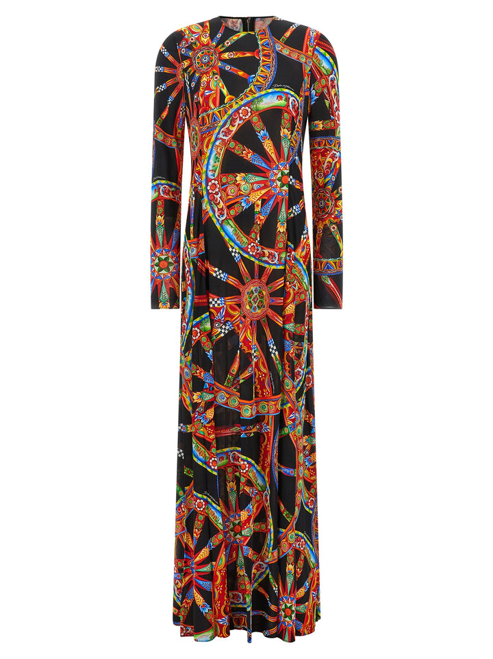 Dolce &amp; Gabbana Multicolor Viscose Long Dress