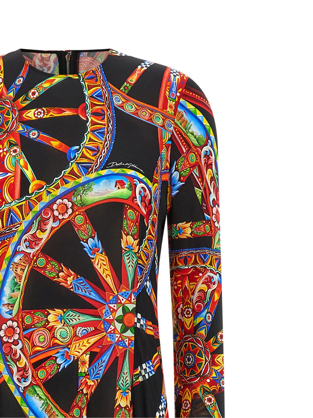 Dolce &amp; Gabbana Multicolor Viscose Long Dress