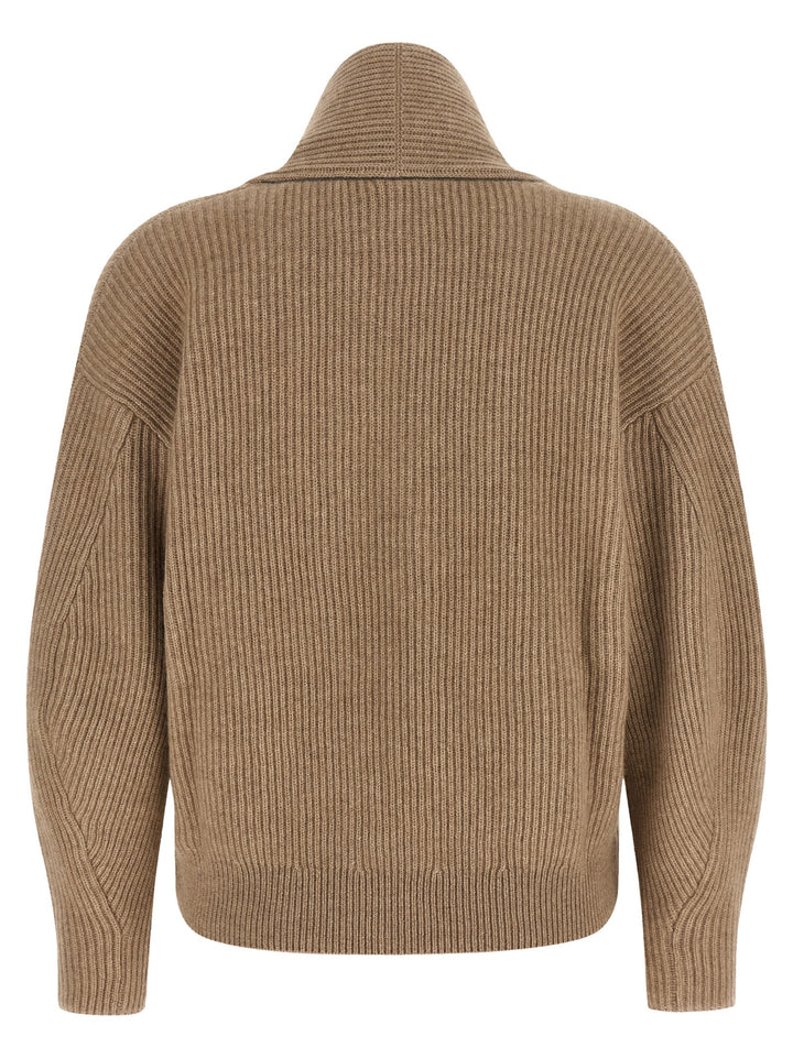 Brunello Cucinelli Beige Cashmere Cardigan