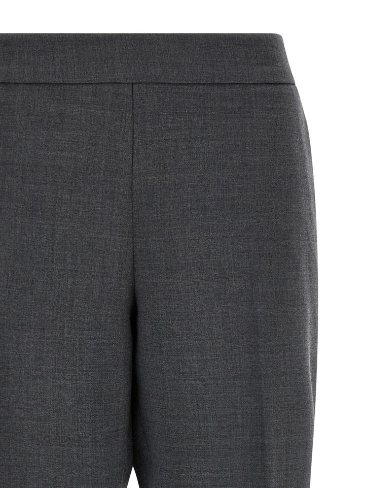 Alberto Biani Gray Polyester Cropped Pants