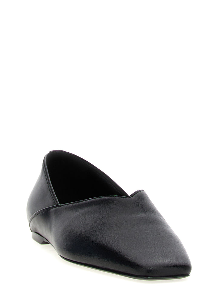 TOTEME Black Calfskin Ballet Flats