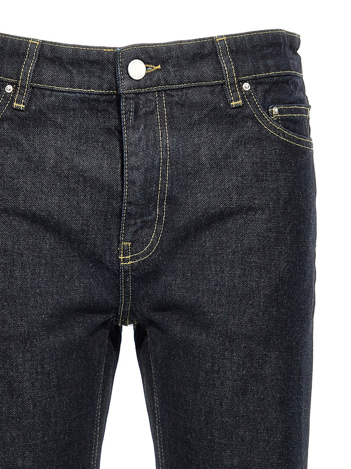 TOTEME Blue Cotton Tapered Jeans