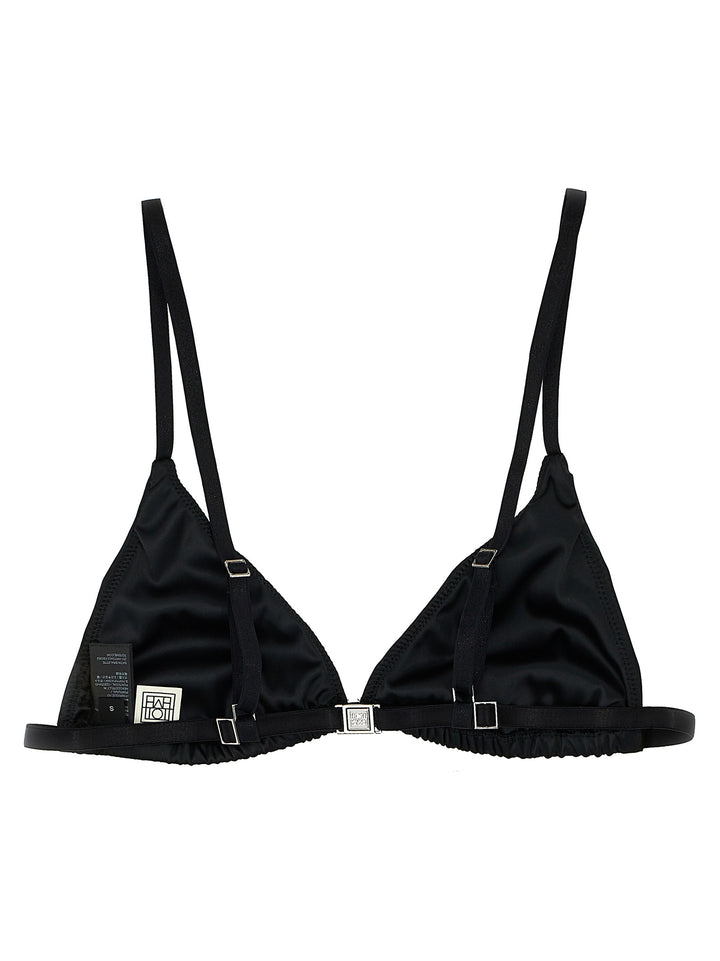 TOTEME Black Polyester Bra