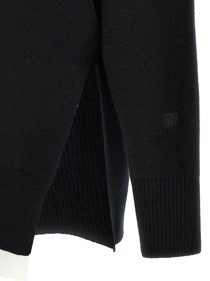 TOTEME Black Polyester Cardigan