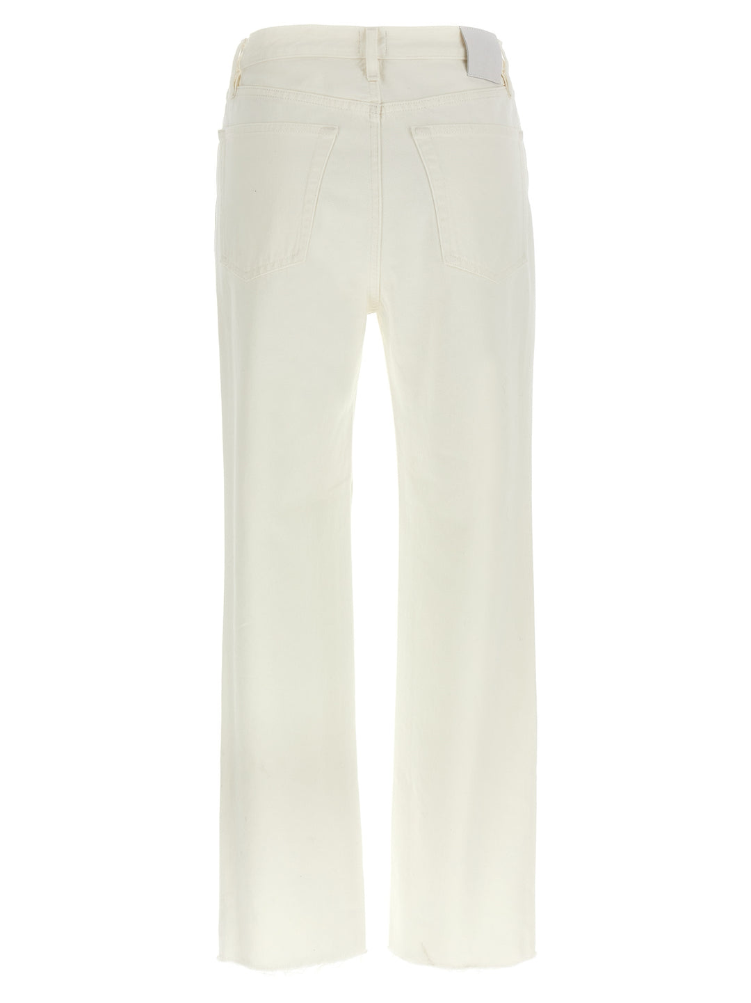 TOTEME White Cotton High-Waisted Jean