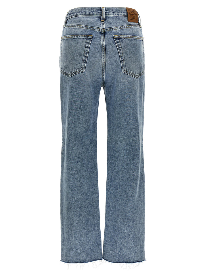 TOTEME Blue Cotton Straight-Leg Jeans