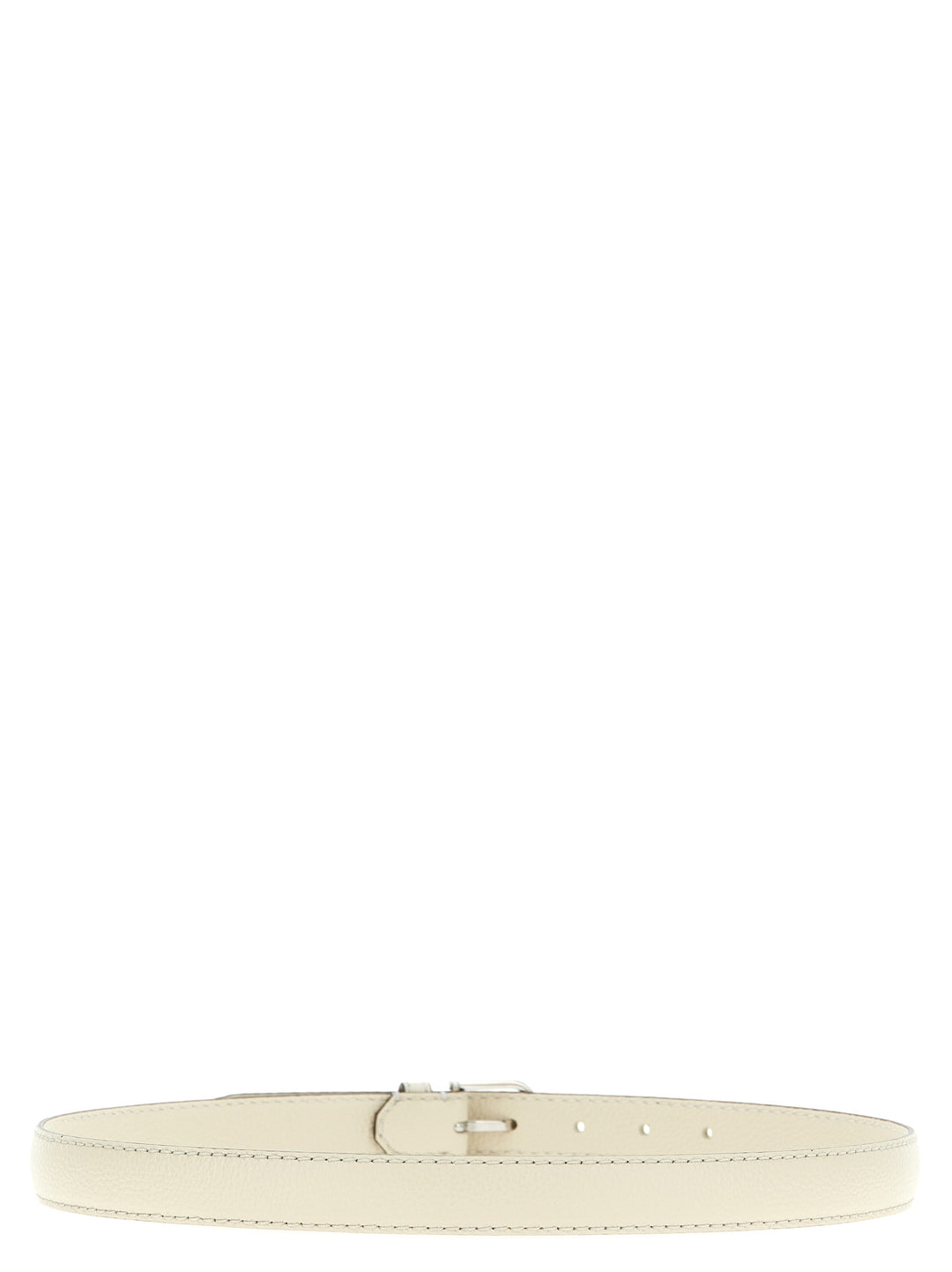 TOTEME White Leather Regular Belt