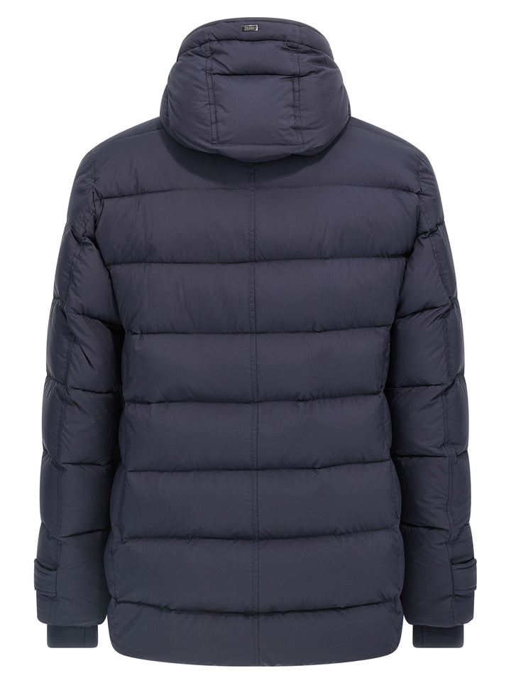 Herno Blue Polyamide Full-Length Jacket