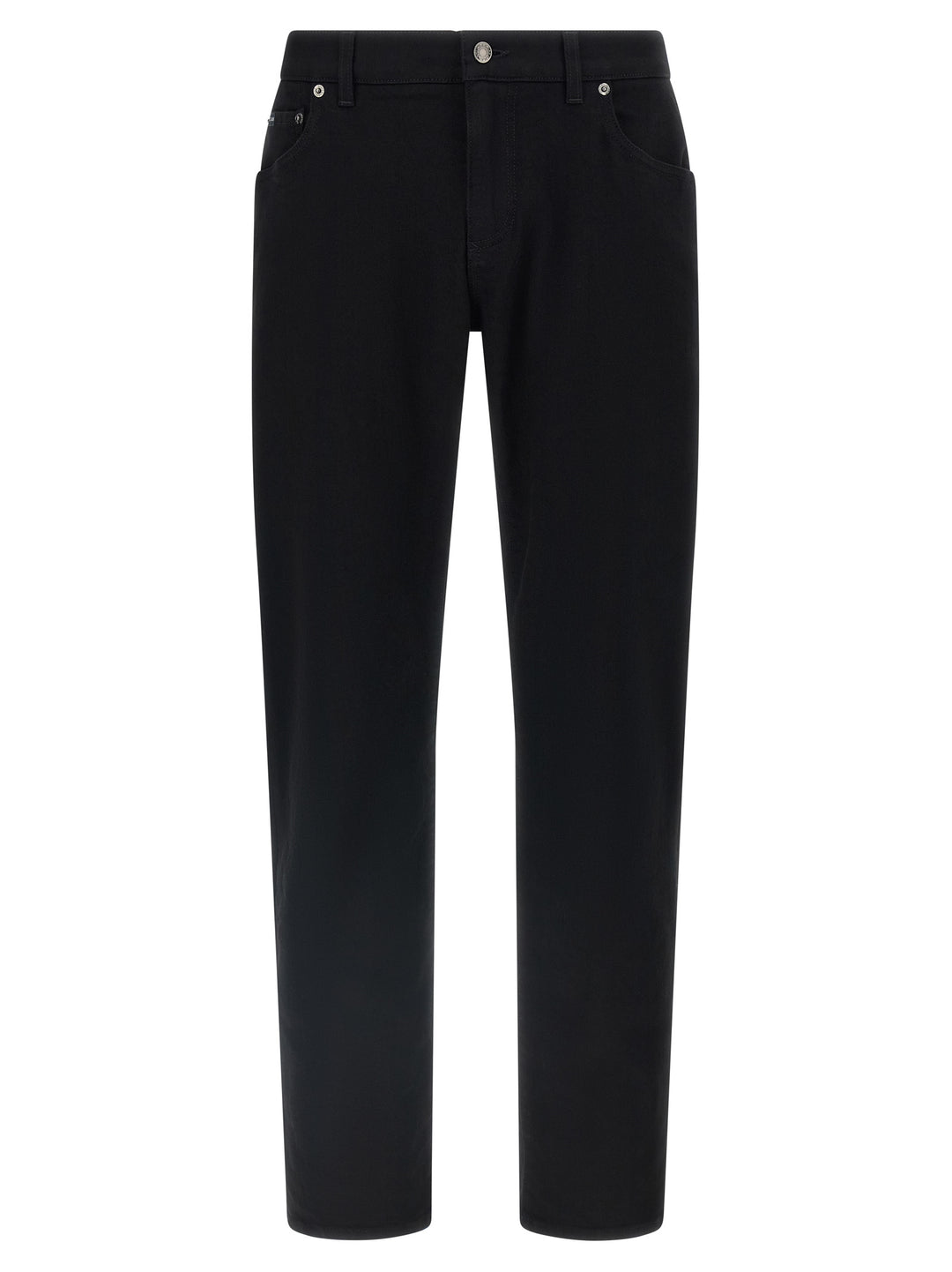 Dolce &amp; Gabbana Black Cotton Slim Fit Jeans