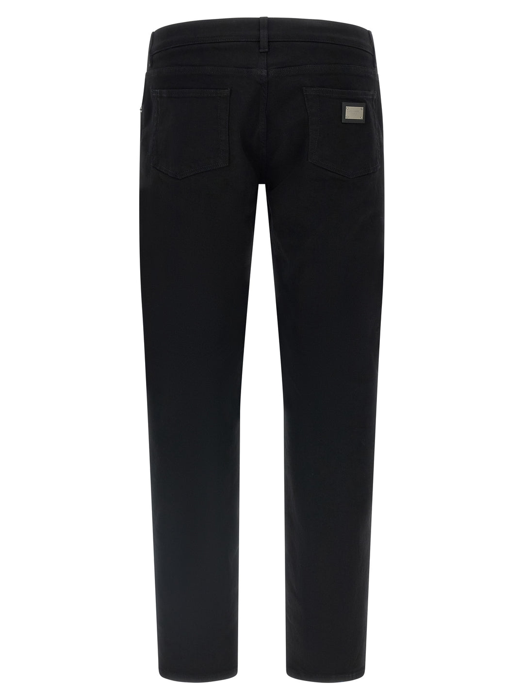 Dolce &amp; Gabbana Black Cotton Slim Fit Jeans