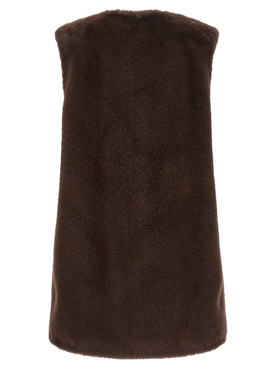 Herno Brown Polyester Sleeveless Jacket