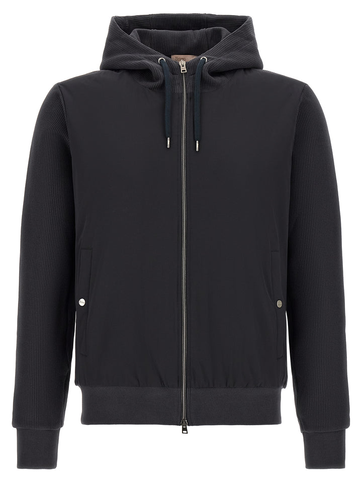 Herno Blue Cotton Shell Jacket