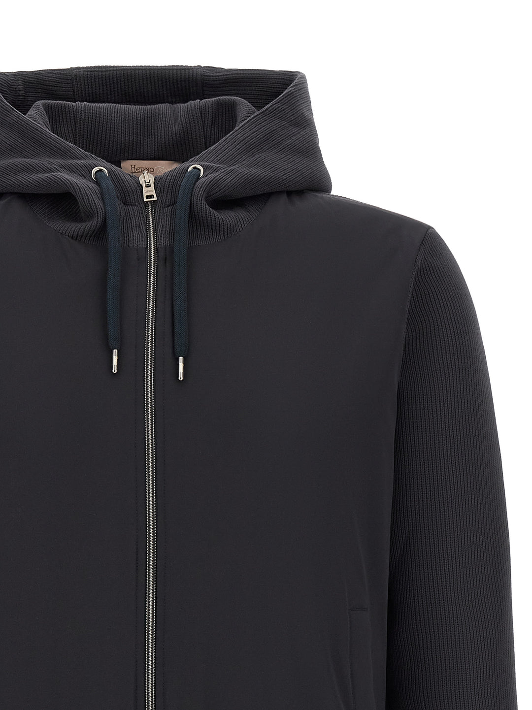 Herno Blue Cotton Shell Jacket