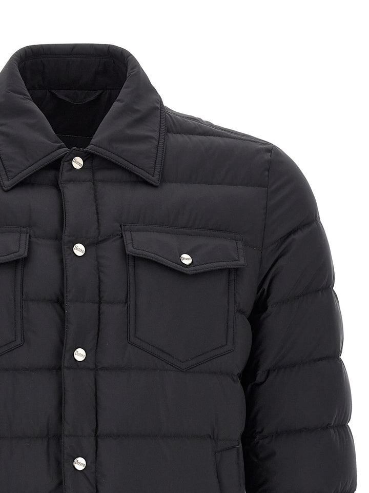 Herno Black Polyamide Full-Length Jacket