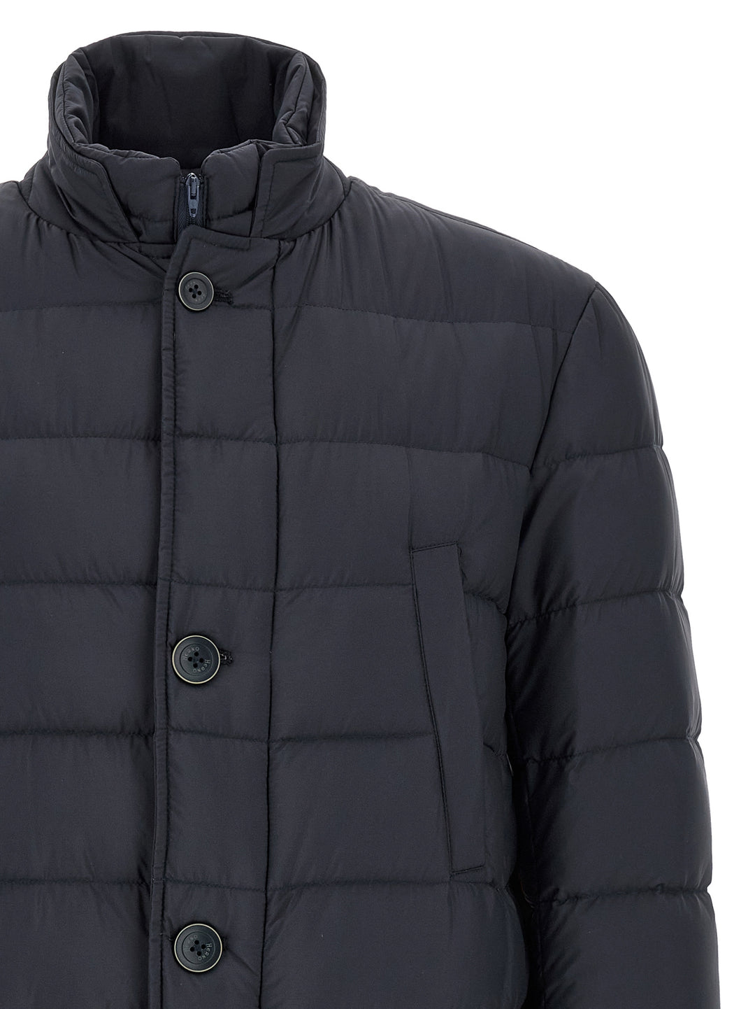 Herno Blue Polyamide Coat