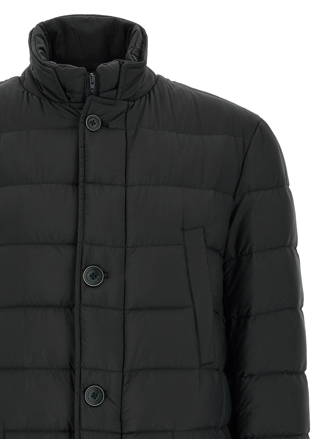 Herno Black Polyamide Full-Length Jacket