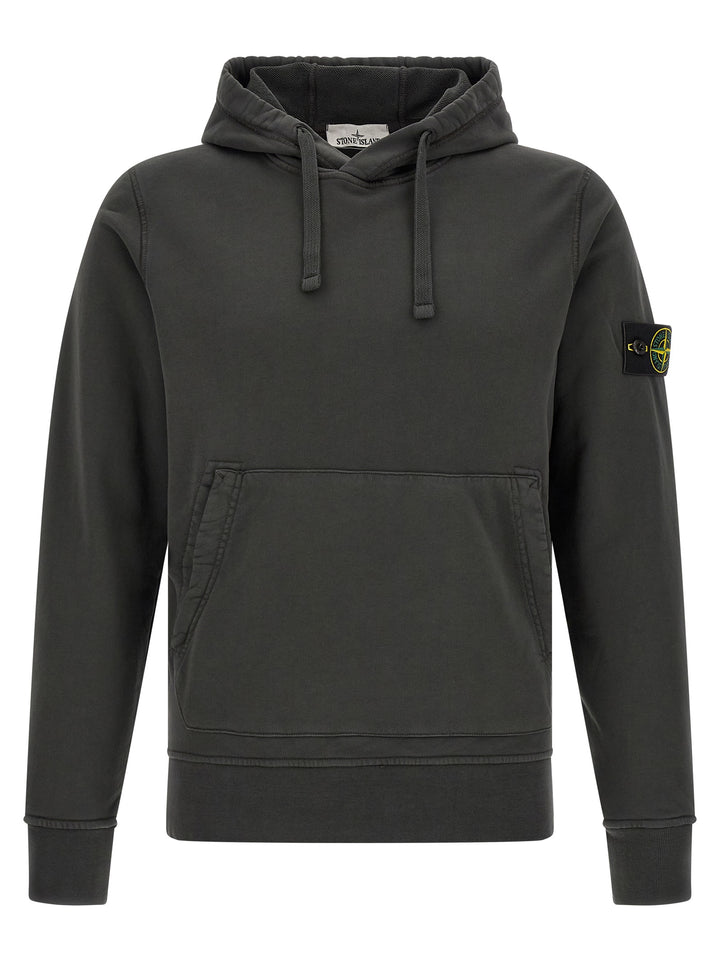 Stone Island Gray Cotton Sweatshirt